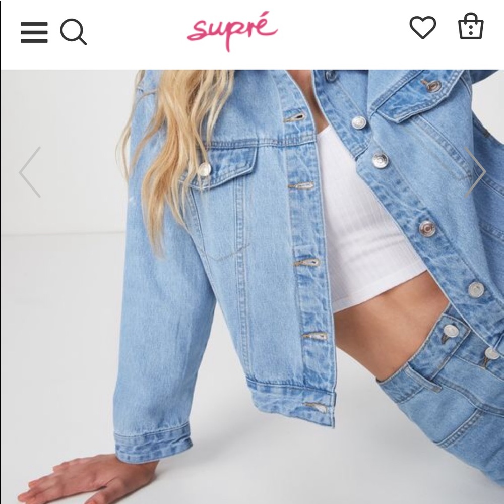 80s inspired Jean jacket